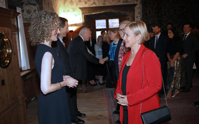 Neujahrsempfang auf Schloss Vaduz, Fürstentum Liechtenstein,am