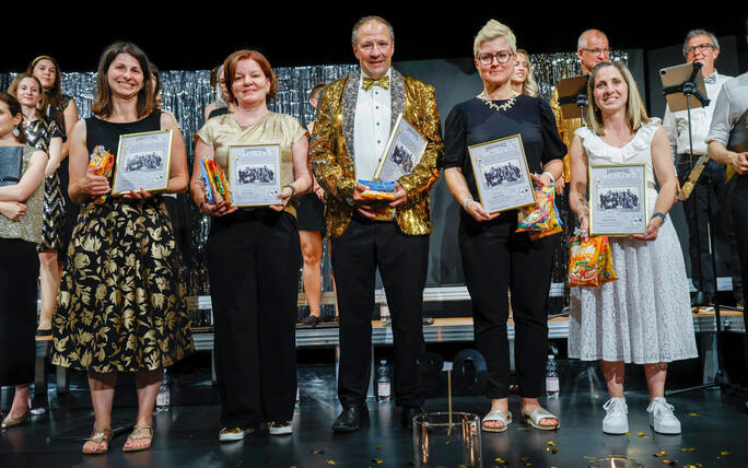 Jubiläumskonzert des Young Unlimited Chors im Gemeindesaal von Mauren.