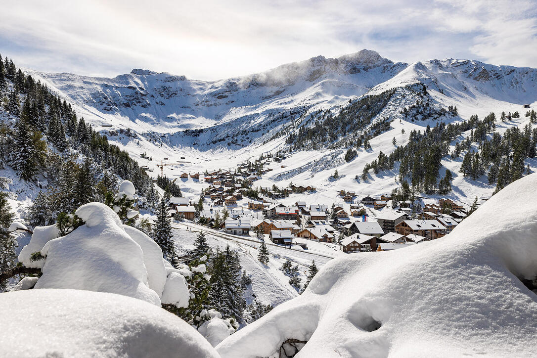 Erster Schnee in Liechtenstein