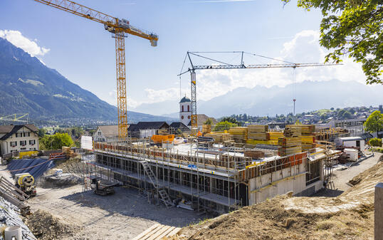 Baustelle Kindergarten Mauren