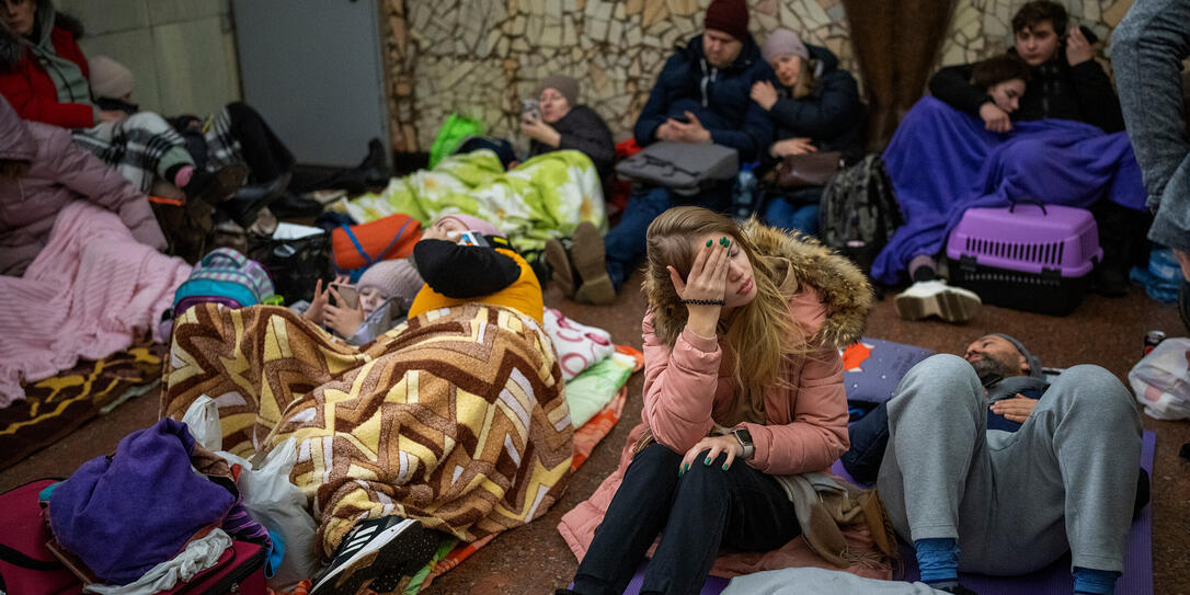 UKRAINE INVASION SHELTER PHOTO GALLERY