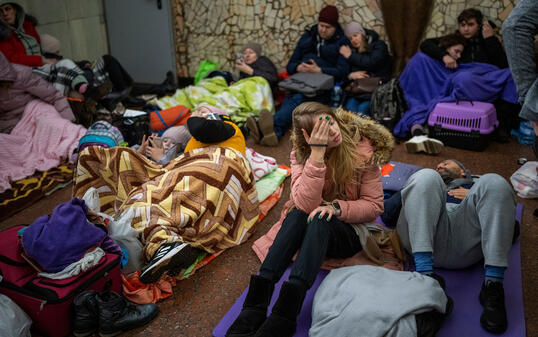 UKRAINE INVASION SHELTER PHOTO GALLERY