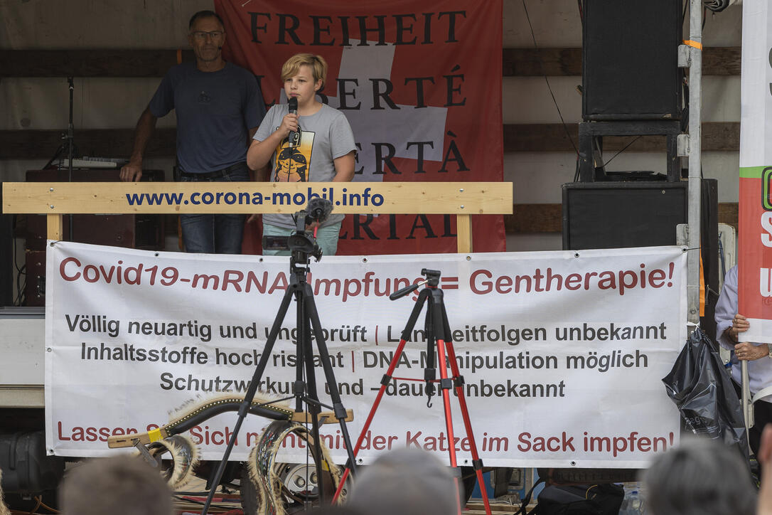 Corona Demo in Vaduz