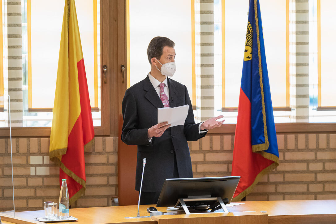 Landtagseröffnung 2021 in Vaduz