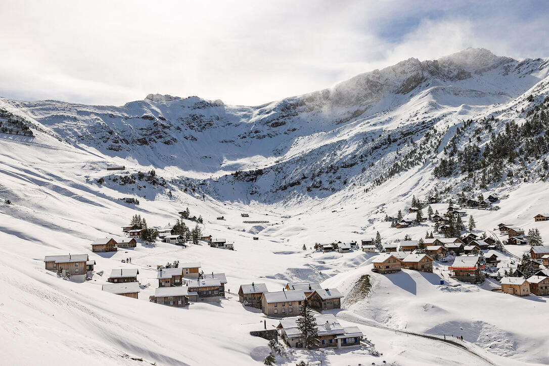 Erster Schnee in Liechtenstein