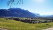 Panoramabild von Krest auf Eschen, Höhenweg, man sieht bis Schaan und weiter.