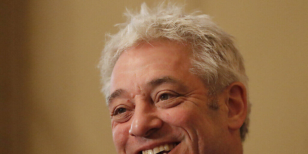 Der frühere britische Unterhaus-Speaker John Bercow tritt im Januar 2020 am Alpensymposium in Interlaken auf. (Archivbild)