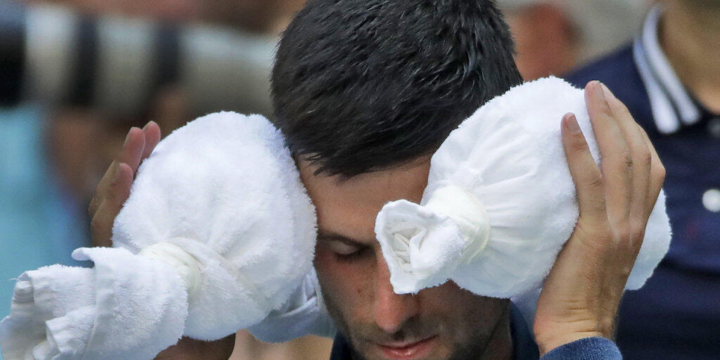 Novak Djokovic hatte nicht nur mit Gegner João Sousa, sondern auch mit der Hitze zu kämpfen
