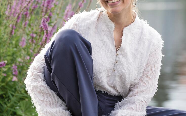 Portr&auml;t mit Sopranistin Judith Duerr von den Schlossfestspielen