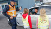 Verkehrsaktion &laquo;Schulanfang 2026&raquo; der Landespolizei in Schaan.