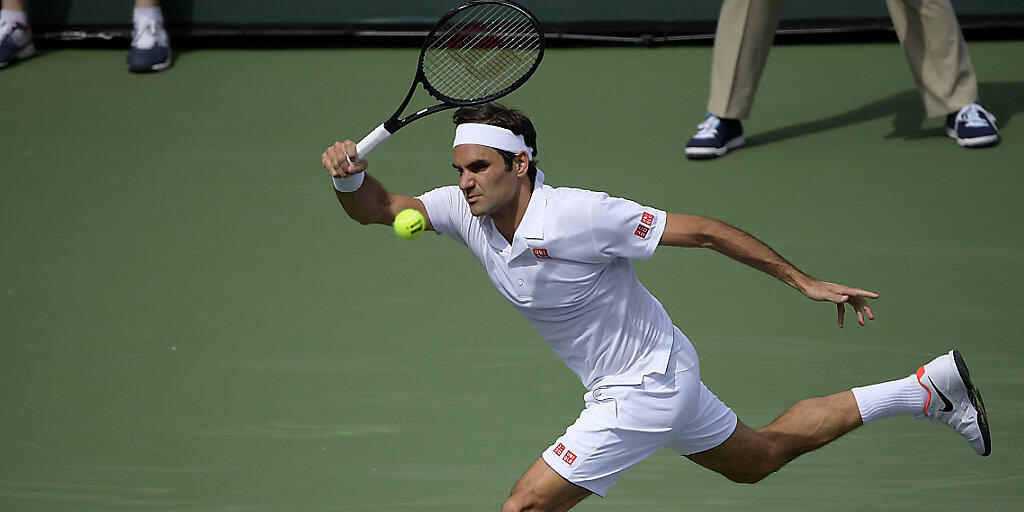 Roger Federer lag im zweiten Satz 1:3 und 4:5 zurück, ehe er sich gegen Peter Gojowczyk mit 6:1, 7:5 durchsetzte