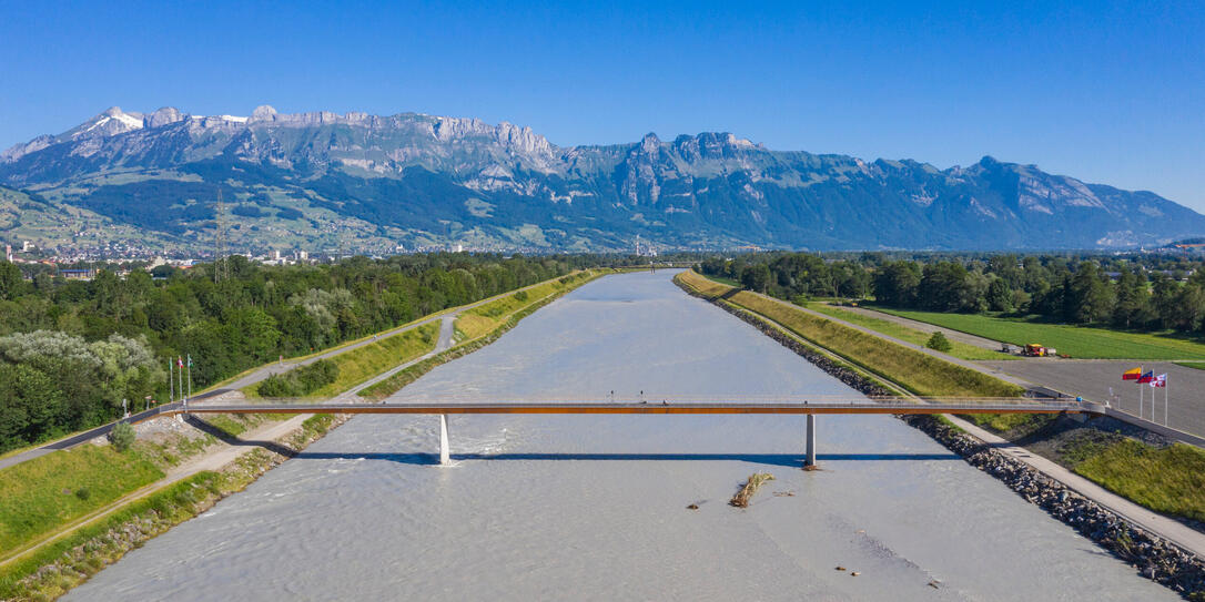 Er&ouml;ffnung Langsamverkehrsbr&uuml;cke Buchs Vaduz