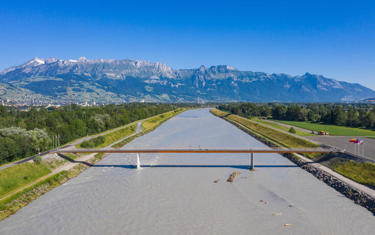Er&ouml;ffnung Langsamverkehrsbr&uuml;cke Buchs Vaduz