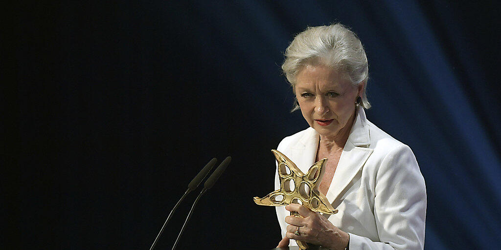 Heidi Maria Glössner bei der Entgegennahme des Prix Walo im Jahr 2016. (Archivbild)