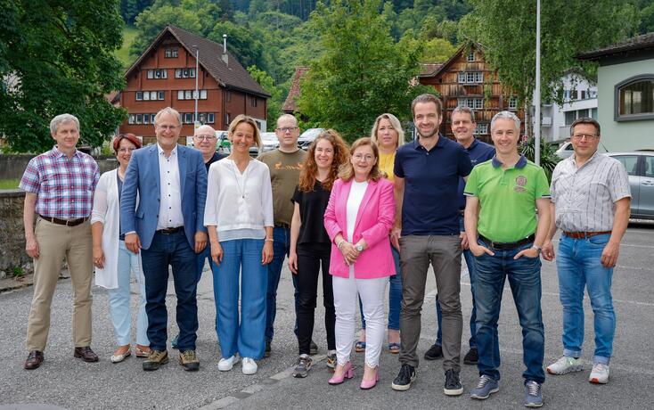 Schweiz Liechtenstein Sevelen Rheinausweitung Sitzung