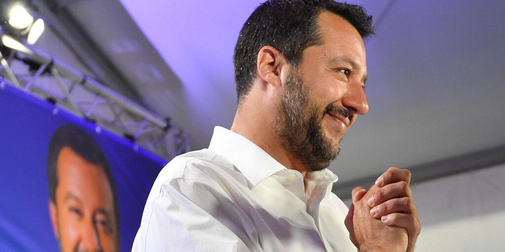 Matteo Salvini kann nach dem Sieg an der Europawahl strahlen. Der Lega-Chef kündigte an, sich in Brüssel für eine Neuverhandlung der EU-Regeln einsetzen zu wollen.