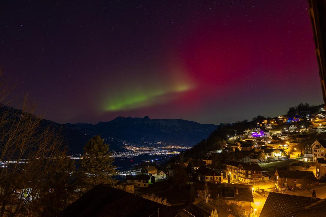 So sch&ouml;n waren die Nordlichter &uuml;ber Liechtenstein (19.01.2026)