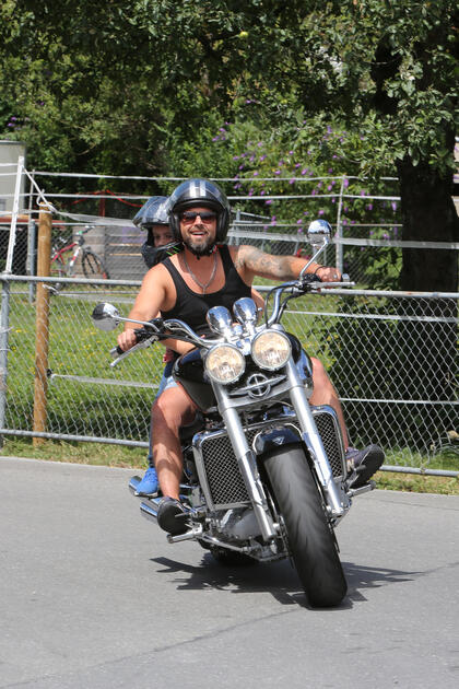 Töfftreffen Kriessern, Motorradkonvoi zur gemeinsamen Ausfahrt