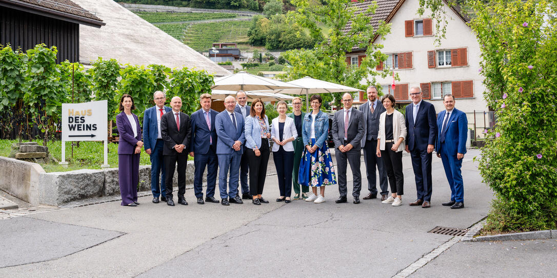 Besuch Regierung FL bei Regierung SG, in Berneck