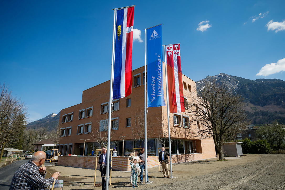 Liechtenstein Schaan Vaduz Neueroeffnung Jugendherberge