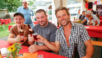 Sommernachtsfest in Weite, St. Gallen, Schweiz.