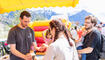 Feierlichkeiten zum Jubiläum bei der alten Rheinbrücke Vaduz–Sevelen