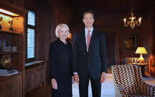 Überreichung des Beglaubigungsschreibens an S. D. Erbprinz Alois