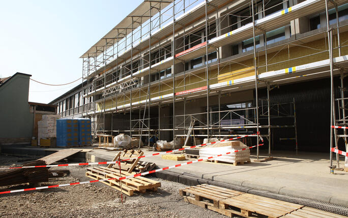 Tag der offenen Baustelle Kindergarten und Doppelturnhalle in Ma