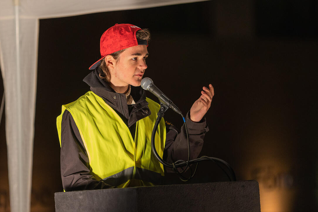 Corona Demo der Jungen Liste in Vaduz