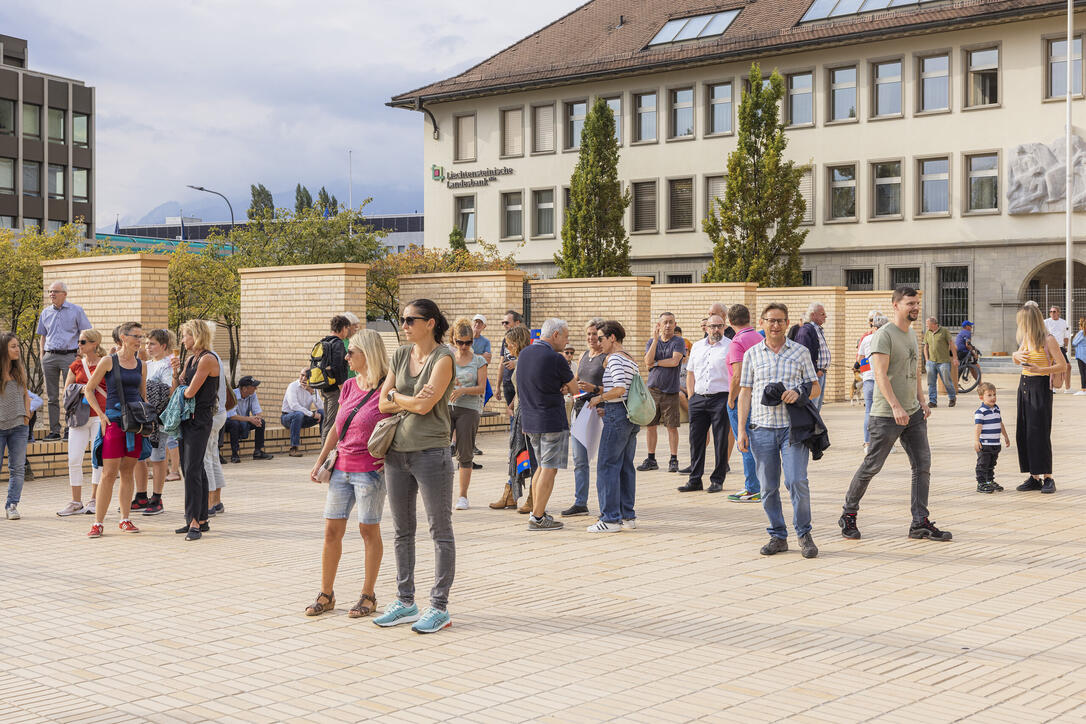 Corona Demo in Vaduz