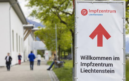 Impfzentrum in Vaduz