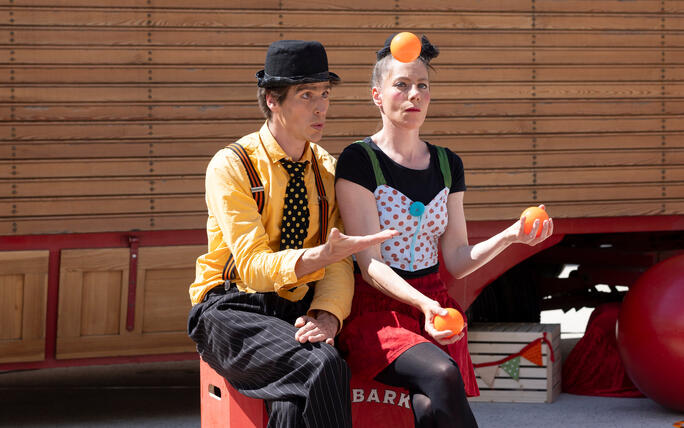 Buskers Strassenkunstfestival in Vaduz