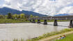 Feierlichkeiten zum Jubiläum bei der alten Rheinbrücke Vaduz–Sevelen