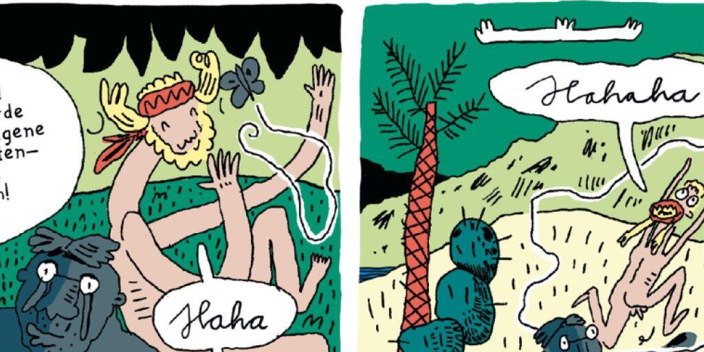 Jan Bachmanns "Der Berg der nackten Wahrheit" gehört zu den neu erschienenen Graphic Novels in der Schweiz. Jan Bachmanns "Der Berg der nackten Wahrheit" gehört zu den neu erschienenen Graphic Novels in der Schweiz.