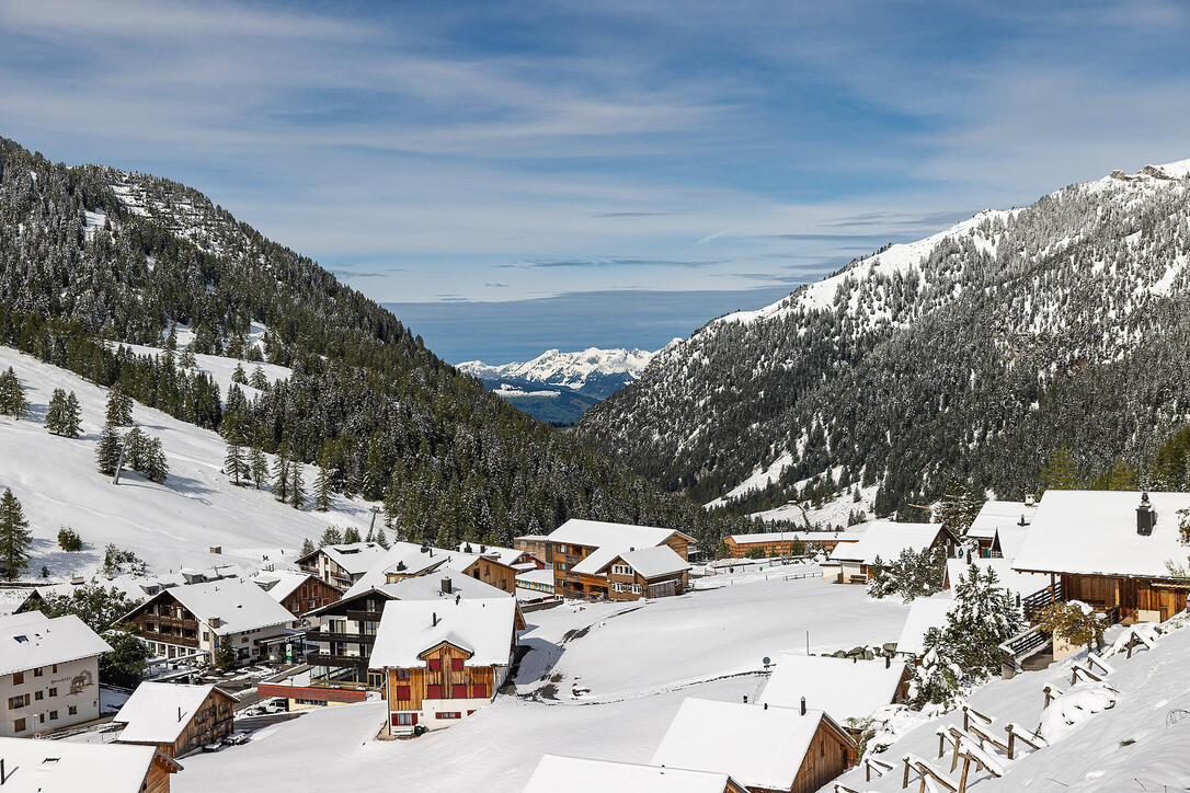 Erster Schnee in Liechtenstein