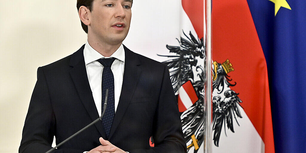 Österreichs Bundeskanzler Sebastian Kurz tritt in Wien auf. Foto: Herbert Neubauer/APA/dpa