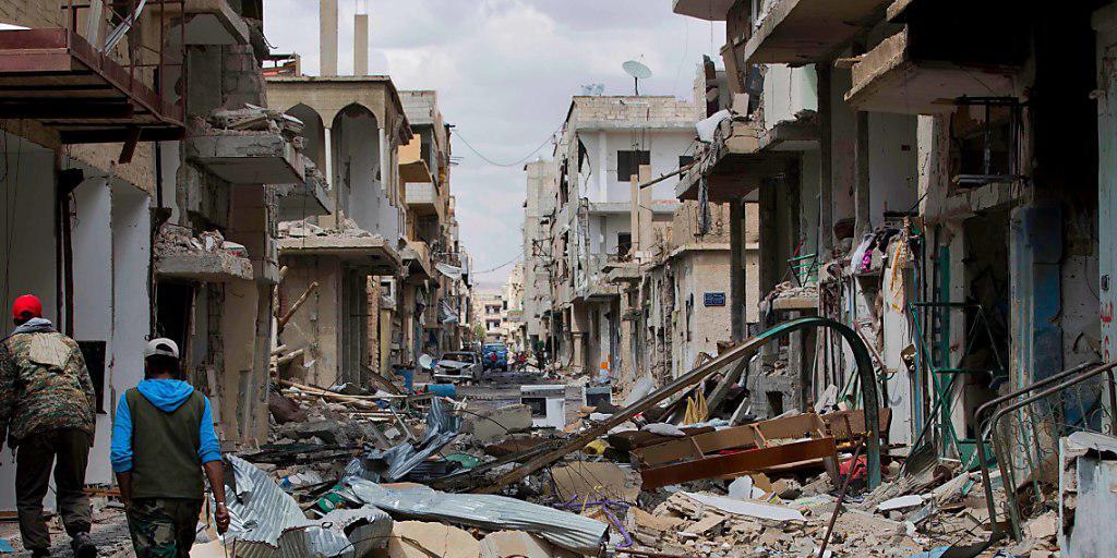 Komplizierte Aktion für das IKRK: Ausmass der Zerstörung in Syrien treibt Millionen Menschen in die Flucht. (Archivbild) Komplizierte Aktion für das IKRK: Ausmass der Zerstörung in Syrien treibt Millionen Menschen in die Flucht. (Archivbild)
