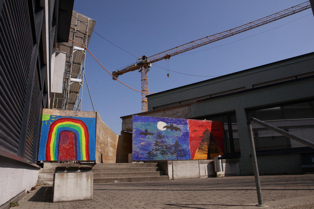 Tag der offenen Baustelle Kindergarten und Doppelturnhalle in Ma