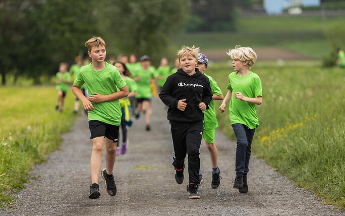 Sponsorenlauf der Primarschule Mauren