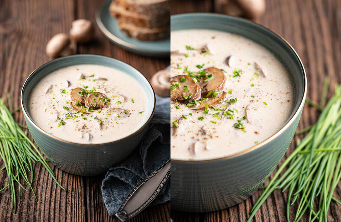 Schnelle Pilzsuppe