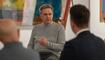 Diskussionsrunde im Rahmen der Ausstellung "Form-Farbe-Fläche"