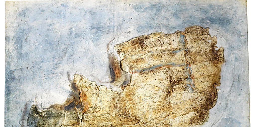 Das Gemälde "L'homme qui est malheureux" (1947) von Jean Fautrier ist vom 26. August bis 12. November 2017 im Kunstmuseum Winterthur ausgestellt.