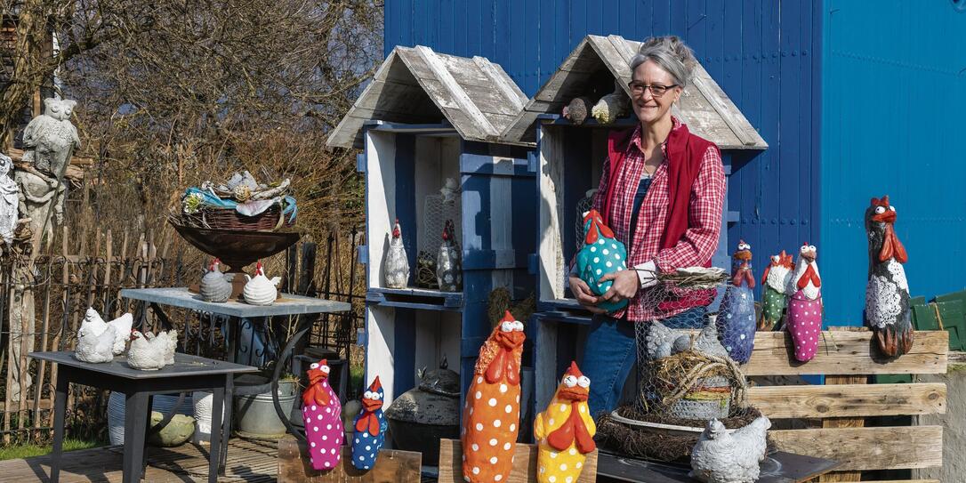 Kunstlaube in. Grabs