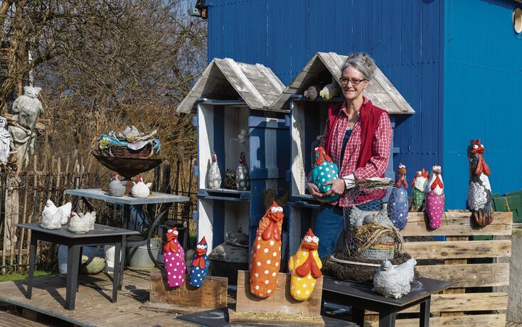 Kunstlaube in. Grabs