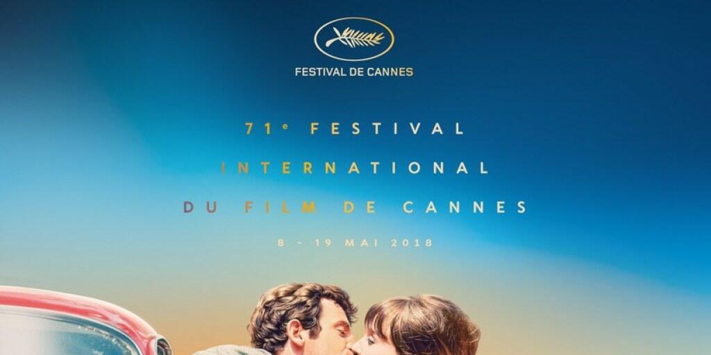Das offizielle Poster der 71. Internationalen Filmfestspiele Cannes zeigt eine Filmszene aus Jean-Luc Godards "Pierrot le fou" (1965). 2018 ist der schweizerisch-französische Regisseur wiederum im Wettbewerb vertreten, wie die Festivalleitung am Donnerstag bekannt gab.