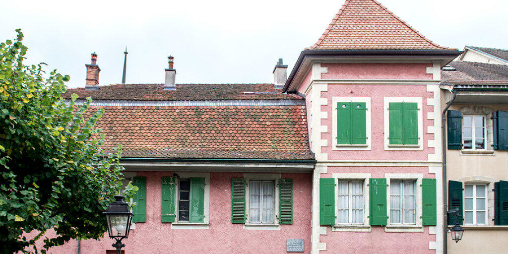 Umstrittener Umbau in ein Museum: Das rosafarbene Haus La Muette, in dem der berühmte Schriftsteller Charles Ferdinand Ramuz zwischen 1930 et 1947 wohnte.