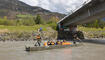 Feierlichkeiten zum Jubiläum bei der alten Rheinbrücke Vaduz–Sevelen