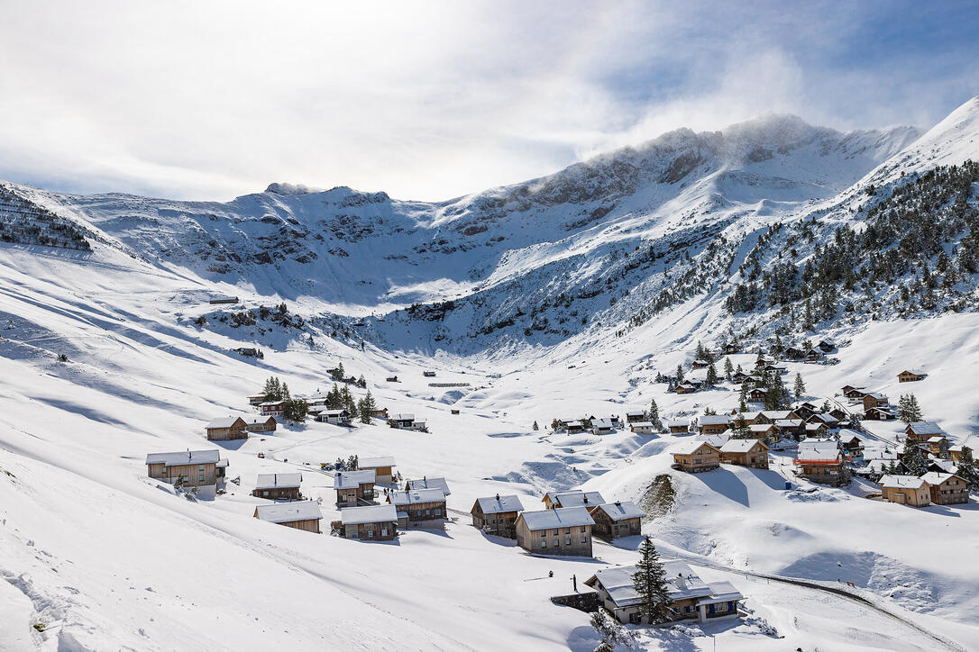 Erster Schnee in Liechtenstein