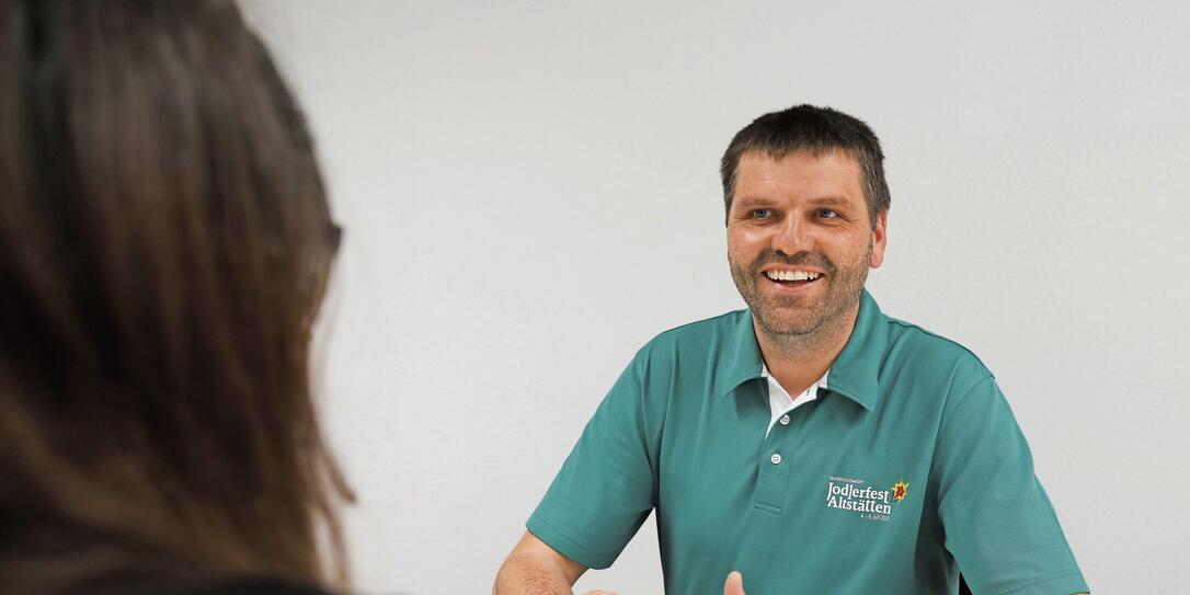 Andreas Kobler, OK-Präsident vom Jodlerfest Altstätten für Li Andreas Kobler, OK-Präsident vom Jodlerfest Altstätten für Li