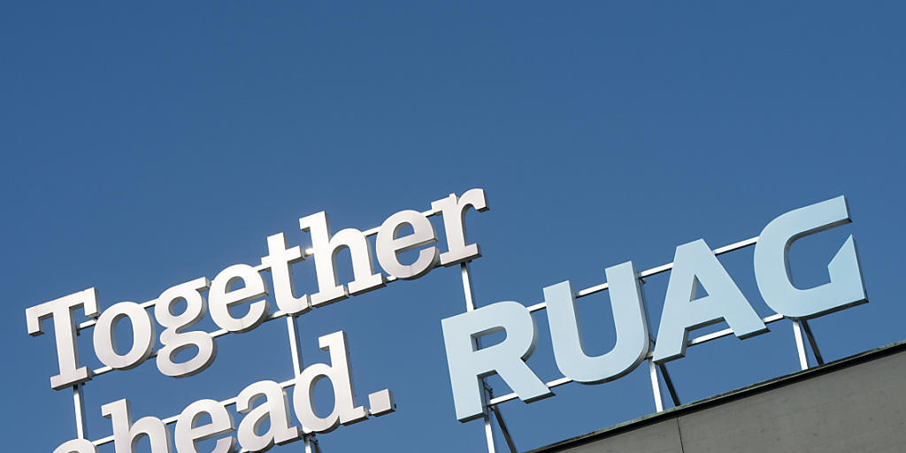 "Together ahead" (Zusammen Vorwärts, Ruag-Logo): Vorwärts macht die Ruag auch im Nahen Osten mit einer Tochter in den Vereinigten Arabischen Emiraten. Scharfe Kritik kommt von der GSoA, die das Engagement des Staatsbetriebs in der Krisenregion für unvereinbar mit der Neutralität hält. (Archiv)